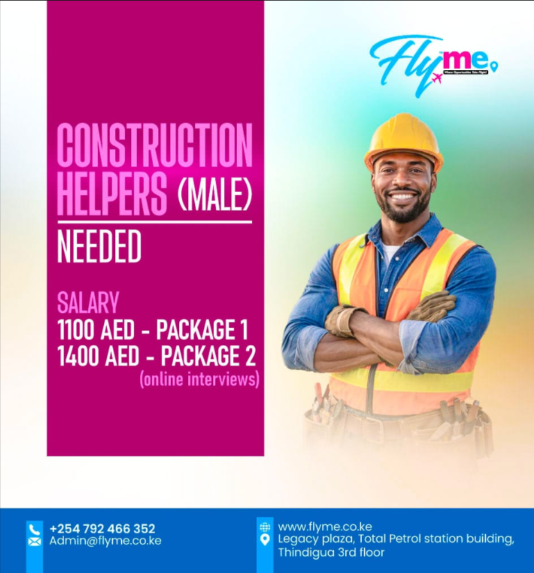 Construction Helpers (Male) – Dubai, United Arab Emirates