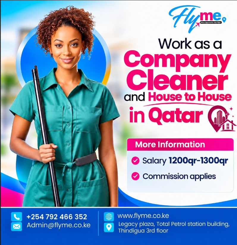 Company Cleaner / House-to-House Cleaner – Qatar