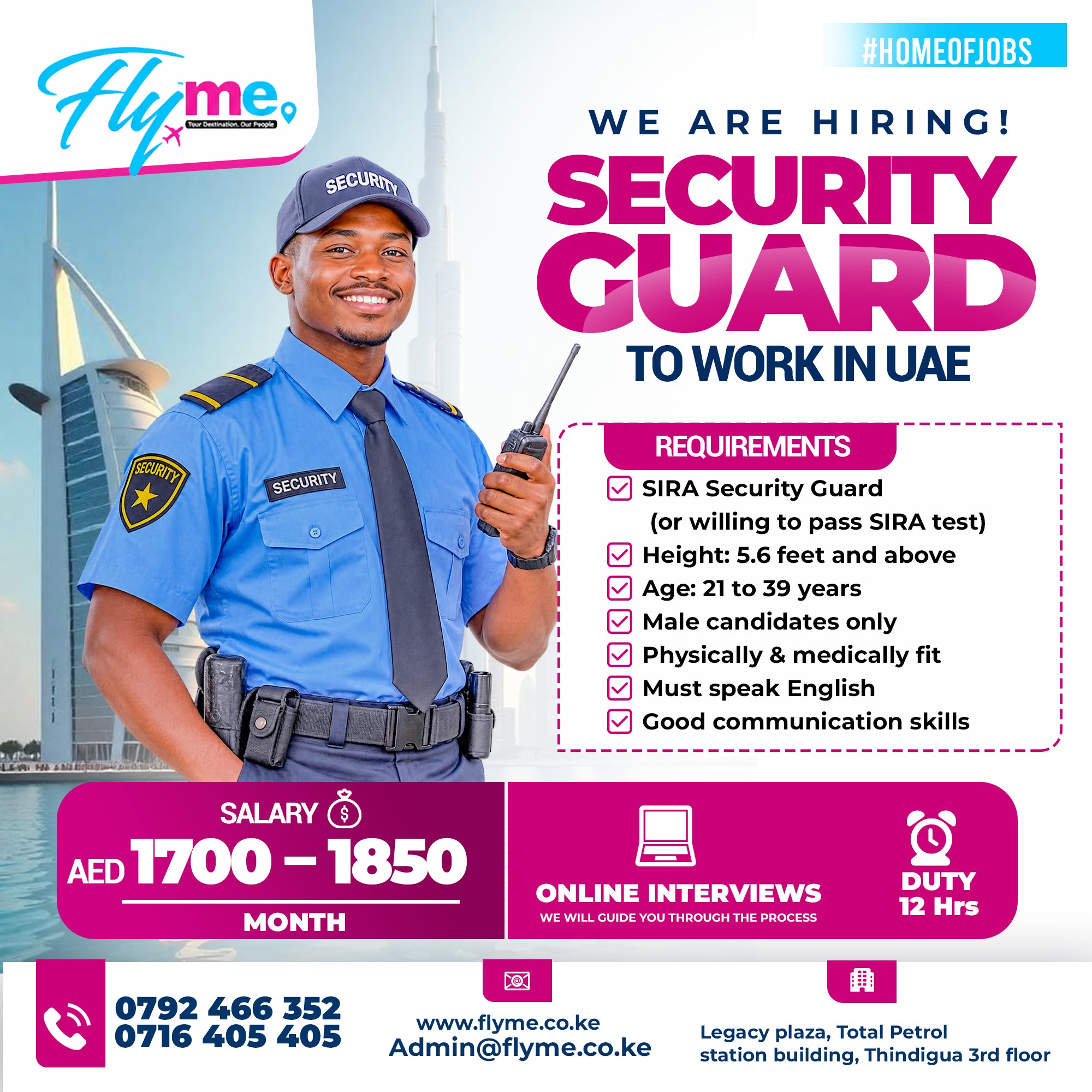 Security Guard – Dubai, UAE