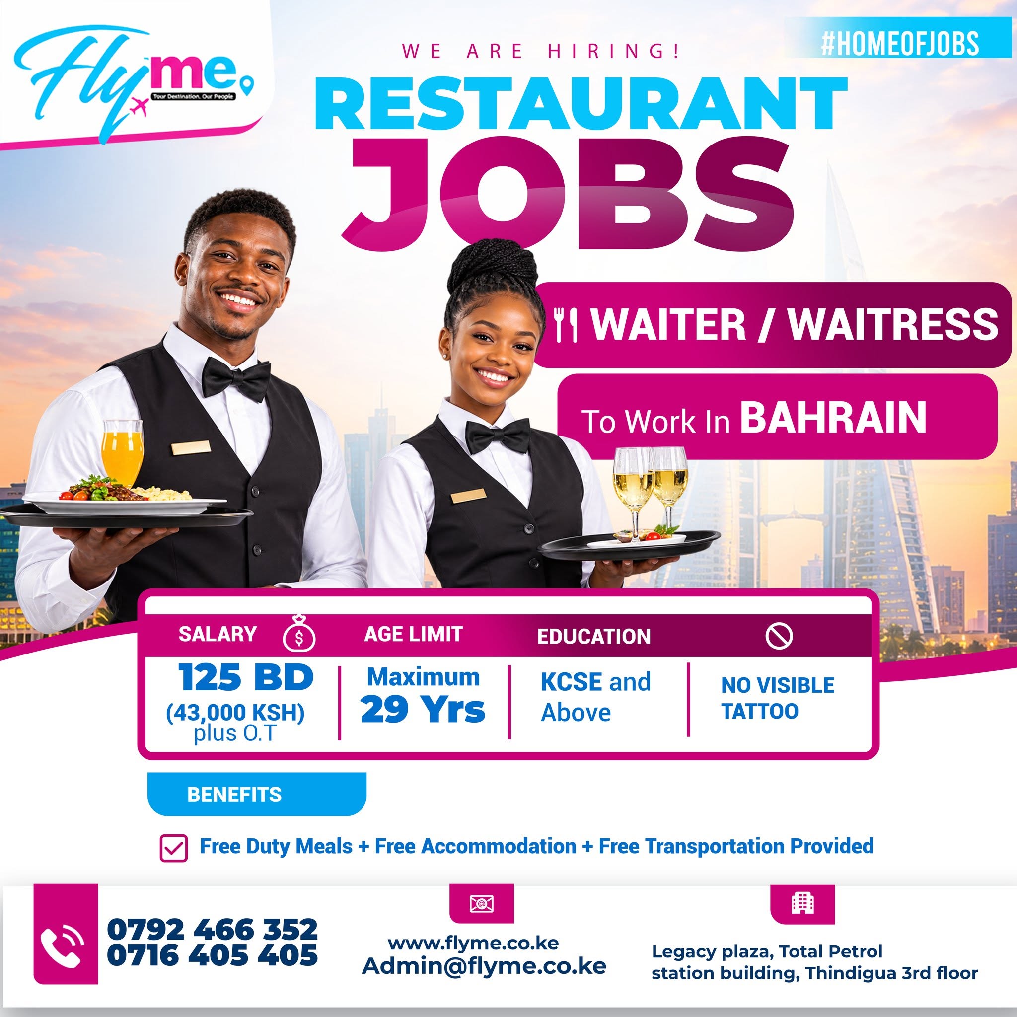 Waiters and Waitresses - Bahrain